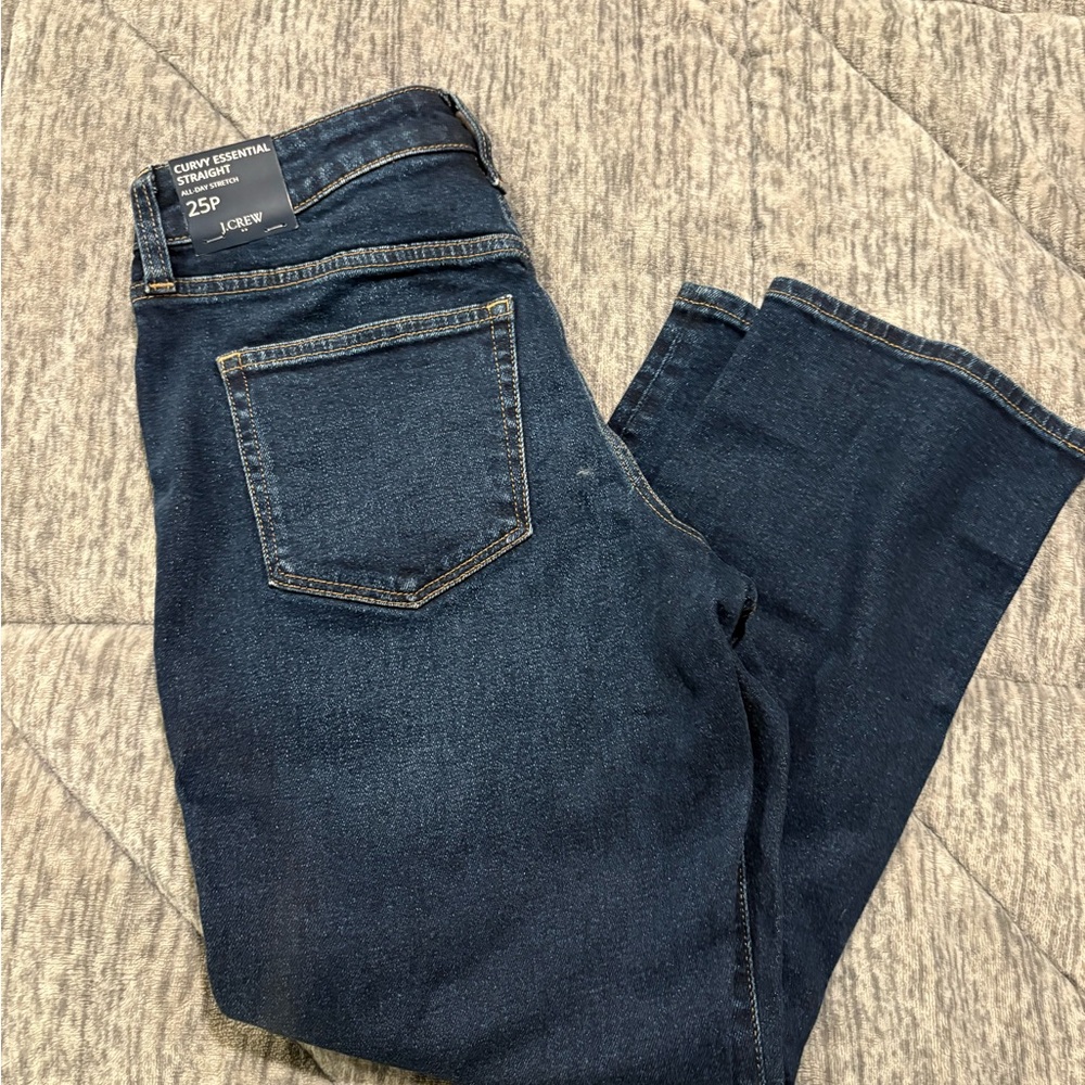 NWT J Crew Curvy Essential Straight Leg Jeans